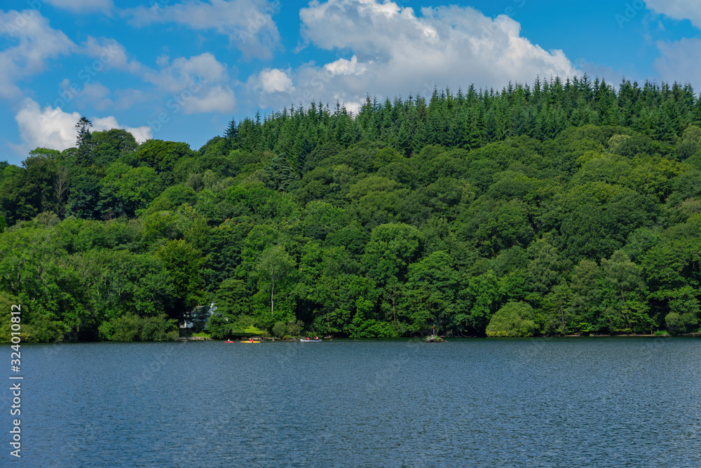 People doing kayak around Lake Windermere People doing kayak around Lake Windermere
