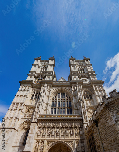 Exterior view of the Westminster Abbey
