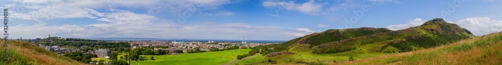 Beautiful natural landscape of Holyrood Park
