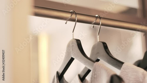 Close up Hanger in luxury room