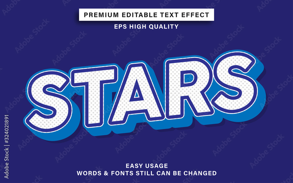 Obraz premium stars text effect