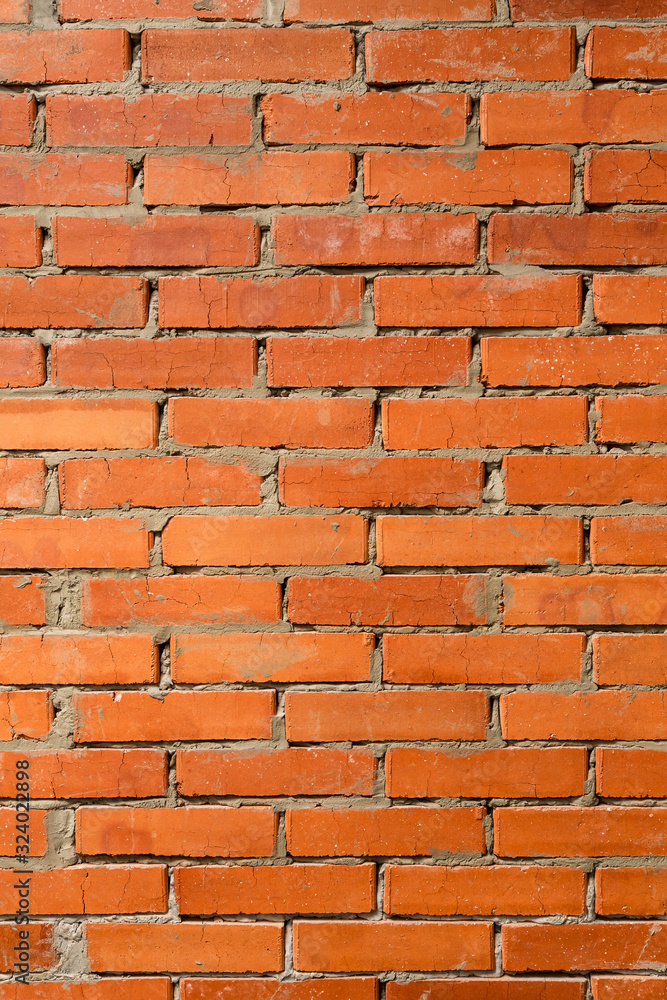 Obraz premium red brick wall background
