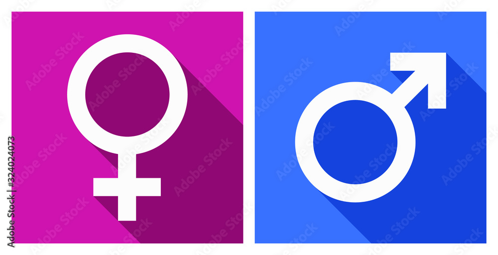 male female gender vector icons male female gender vector icons