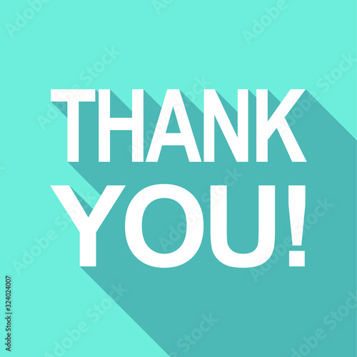 thank you flat vector icon
