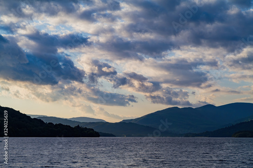 Beautiful sunset landscape around Lake Windermere © Kit Leong