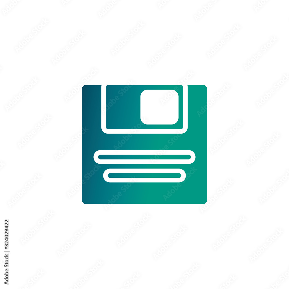 computer diskette , gradient style icon computer diskette , gradient style icon