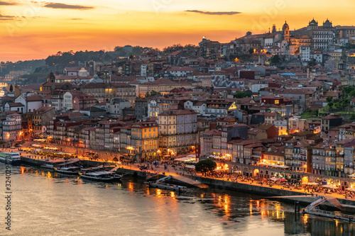 Sunset in Porto, Portugal