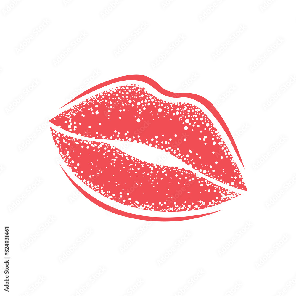 Modern Lips prints on a white background. Vector womans girl lipstick kiss mark. Modern Lips prints on a white background. Vector womans girl lipstick kiss mark.