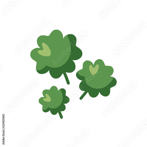 saint patricks day clovers leafs detaild style