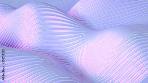Wallpaper Mural Smooth line background. 3d illustration, 3d rendering. Torontodigital.ca
