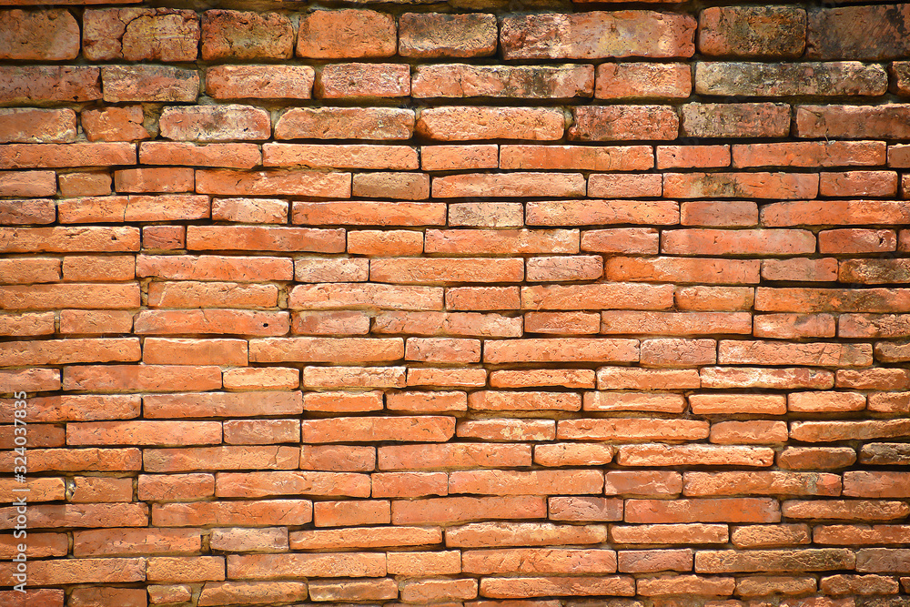 Fototapeta premium Brick wall background for vintage style exterior or architecture