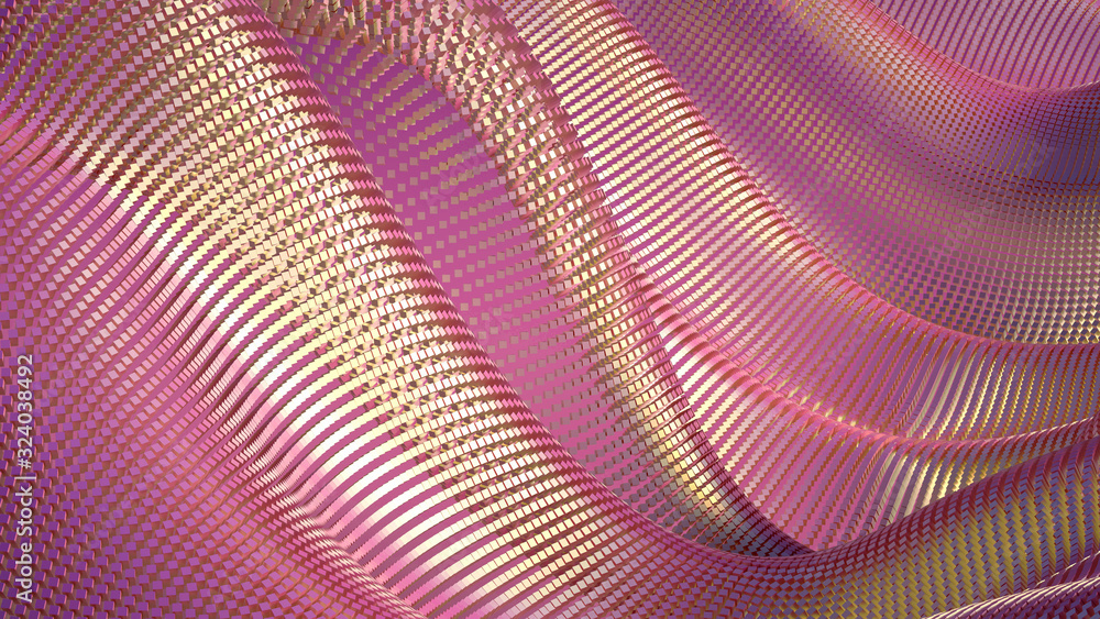 Drapery fabric abstraction. 3d illustration, 3d rendering. Drapery fabric abstraction. 3d illustration, 3d rendering.