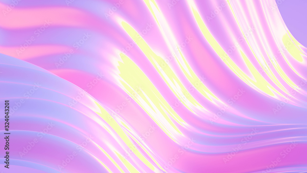 Obraz premium Drapery fabric abstraction. 3d illustration, 3d rendering.