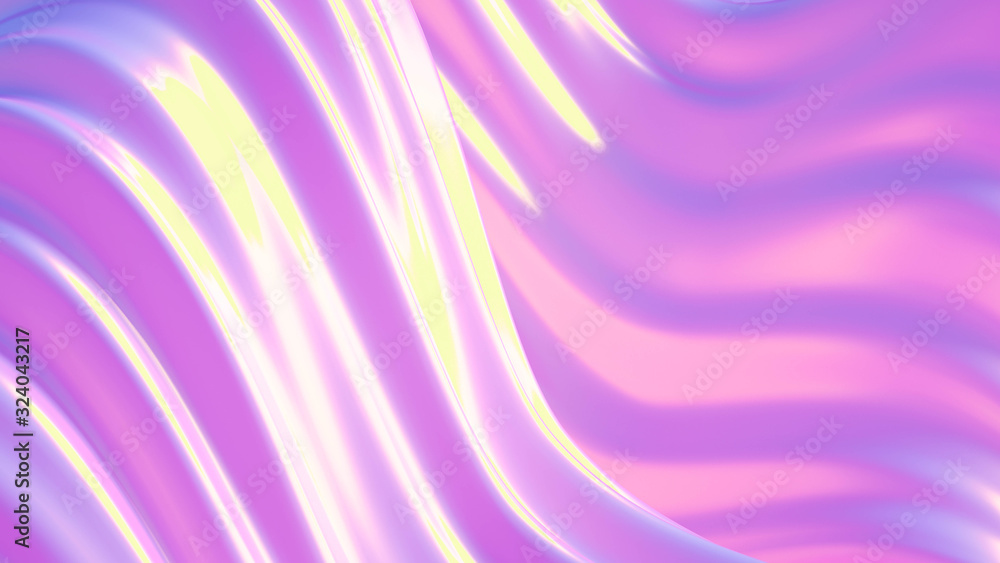 Fototapeta premium Drapery fabric abstraction. 3d illustration, 3d rendering.