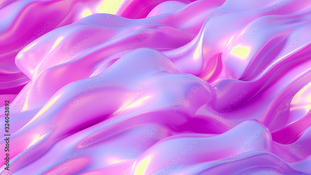 Obraz premium Drapery fabric abstraction. 3d illustration, 3d rendering.