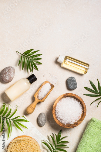 Wallpaper Mural Spa product composition on stone table. Torontodigital.ca