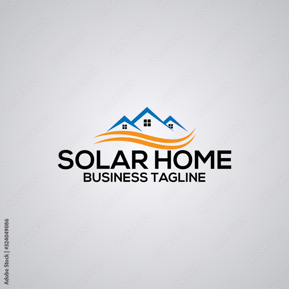 Solar Home Energy Logo Template. Solar Home Energy Logo Template.