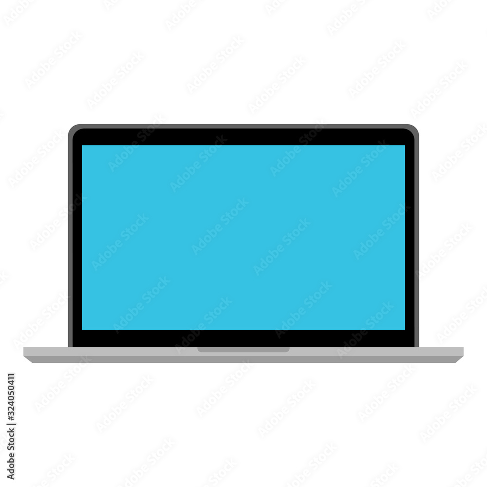 Modern laptop computer vector mockup. Vector illustration. Modern laptop computer vector mockup. Vector illustration.
