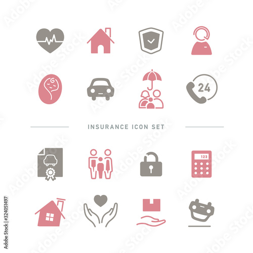 INSURANCE ICON SET
