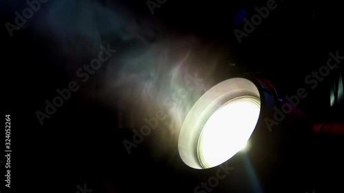 lighting fixture with fog