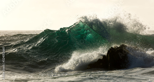 Huge wave at sunrise, Byron Bay Australia