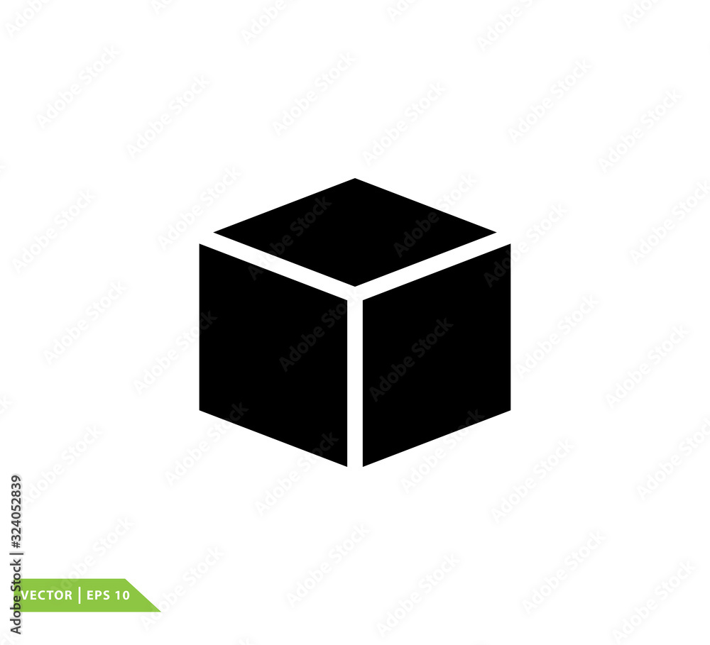 Cube icon vector logo design template Cube icon vector logo design template