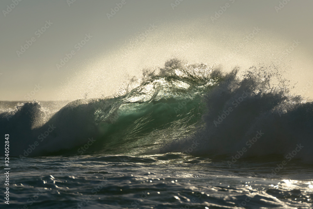 Huge wave at sunrise, Byron Bay Australia