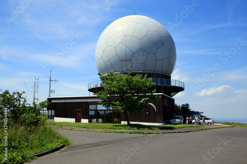 Radome, Radar dome, Visitor, Fulda, Hesse, Germany, Europe