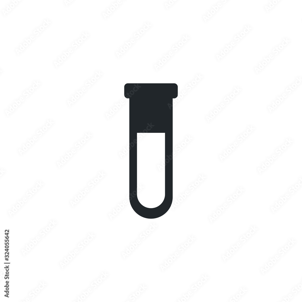 chemical laboratory test tubes, silhouette style icon chemical laboratory test tubes, silhouette style icon