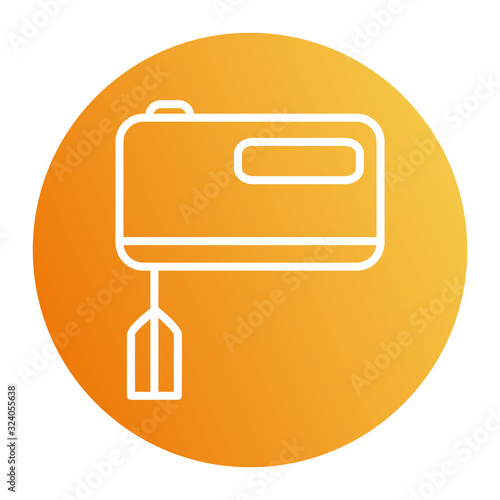 Isolated mixer block style icon vector design