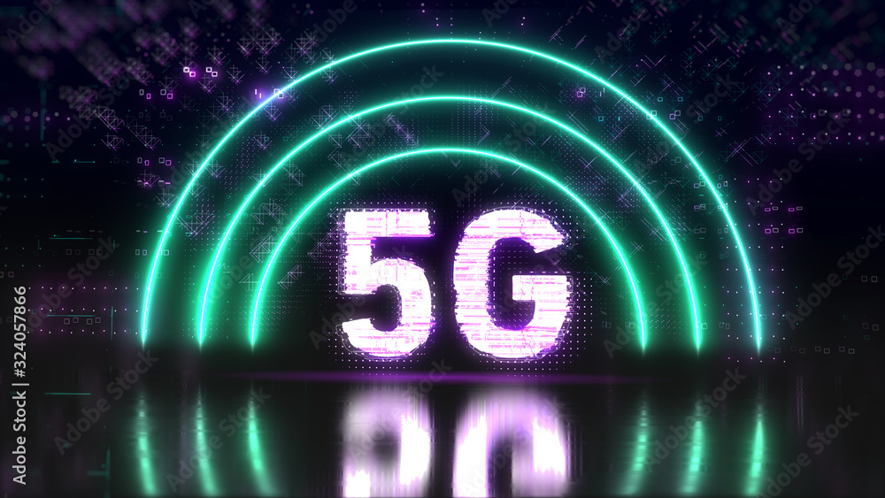 5g cellular network technology symbol. Internet tech background illustration 5g cellular network technology symbol. Internet tech background illustration