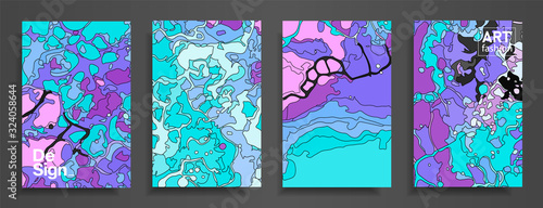 Modern design A4.Abstract bright texture of colored bright liquid paints.Splash  trends paints.Used design presentations, print,flyer,business cards,invitations, calendars,sites, packaging,cover.