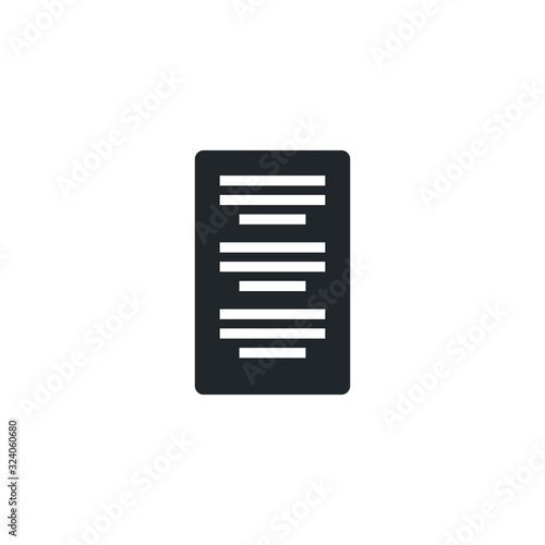 sheet of paper , silhouette style icon © djvstock