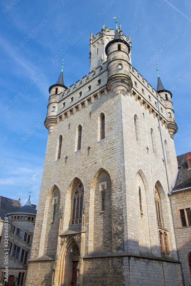 facade of beautiful Marienburg castle near Hannover