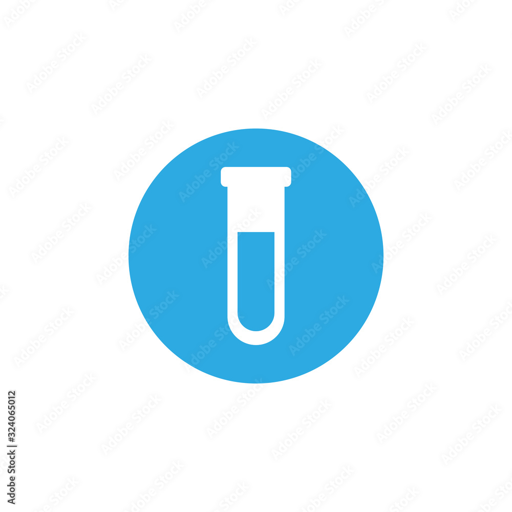chemical laboratory test tubes, block and flat style icon chemical laboratory test tubes, block and flat style icon