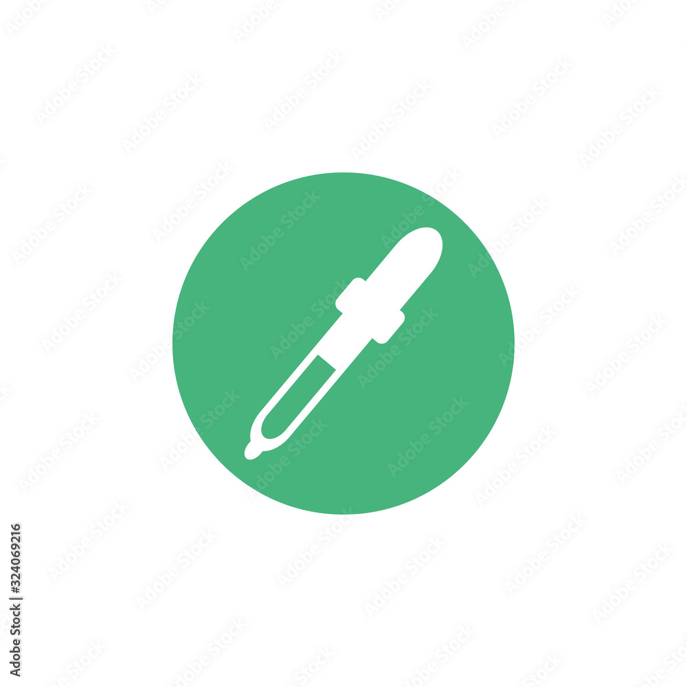medicine dropper, block and flat style icon medicine dropper, block and flat style icon