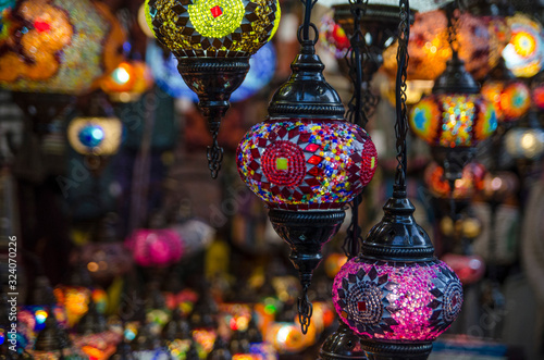 Turkish pendant lamps with variety of colors