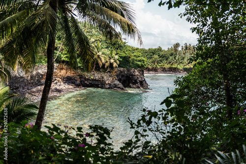 Hidden Paradise Beach In São Tomé e Príncipe Island of Ilheu das Rolas