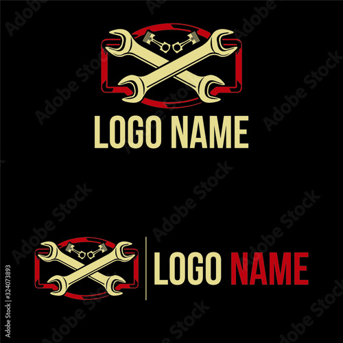 Wrench Tool Logo template design - VECTOR