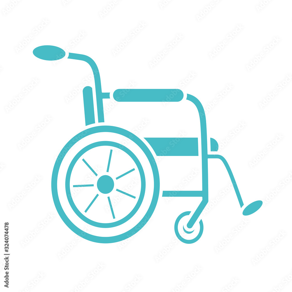 Wheelchair vector icon Wheelchair vector icon