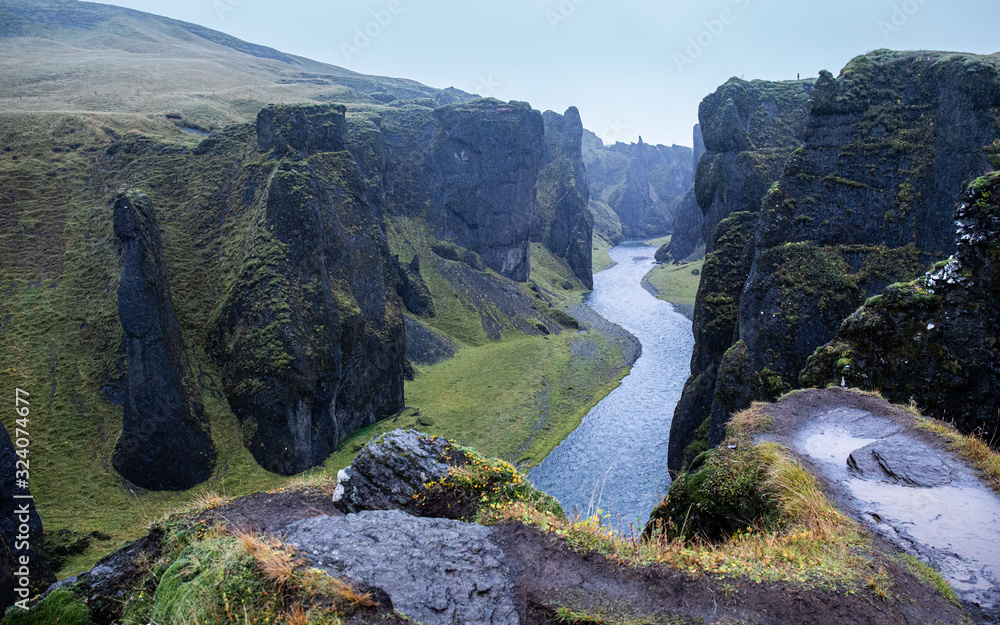 River canyon in Iceland