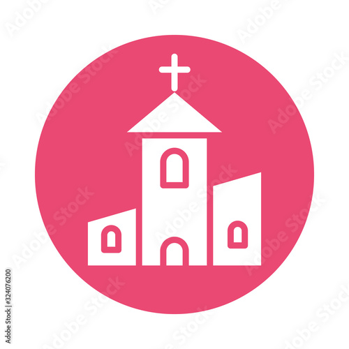 church religious building block style