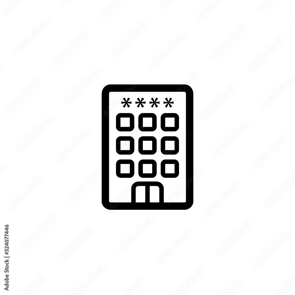Vector illustration, hotel icon design Vector illustration, hotel icon design