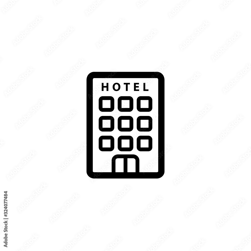 Vector illustration, hotel icon design Vector illustration, hotel icon design