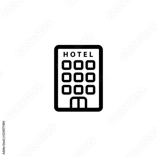 Vector illustration, hotel icon design © icon corner