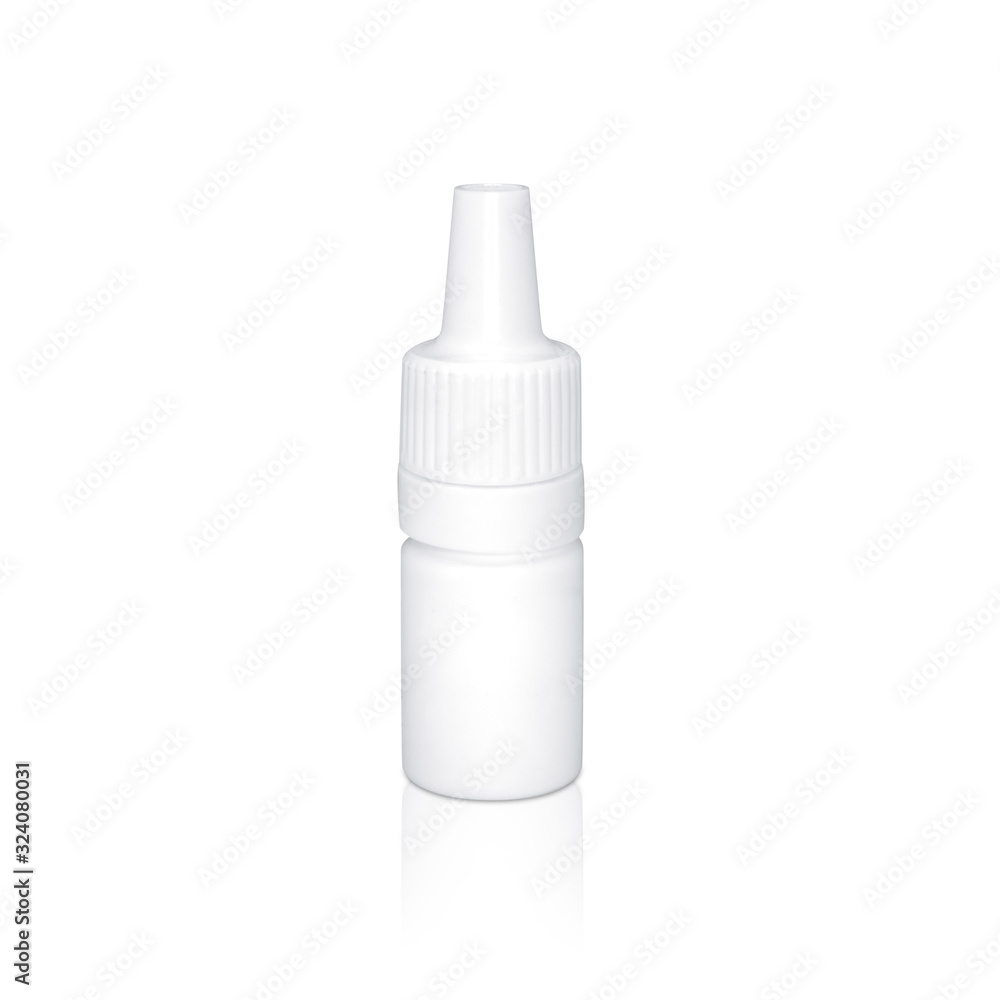 plastic bottle dropper isolated on white background plastic bottle dropper isolated on white background