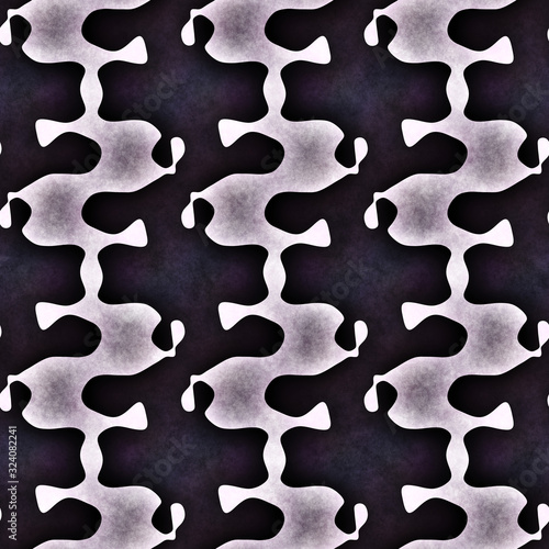 Monochrome wavy bold stripe abstract line texture background. Irregular imperfect vertical striped seamless pattern. Graphic masculine all over print. Wonky geometric trendy modern fashion swatch.