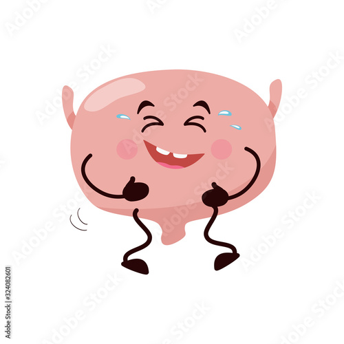 Cartoon character bladder.