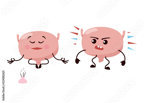 Cartoon character bladder.