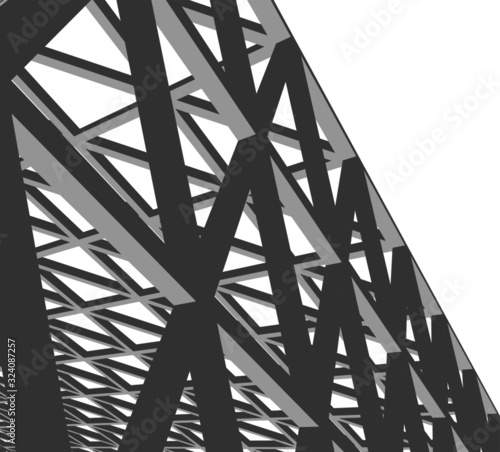 Structure building construction. Architecture industrial background